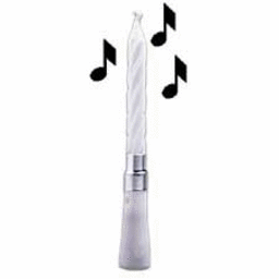 1Ct- White Musical Candle