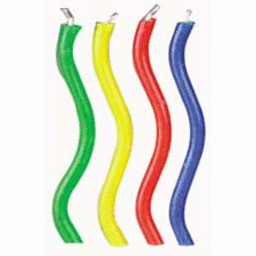 10-Ct Rainbow Color Wavy re-lite Candles