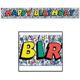 Banner Shinny Birthday