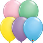 5 pastel helium balloons +$20.00